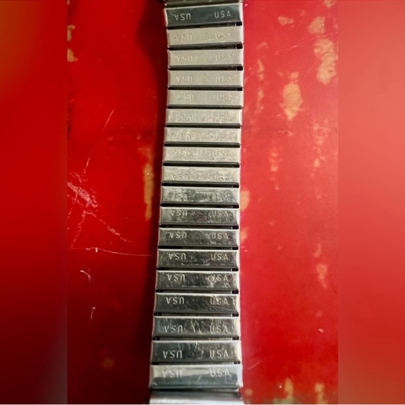 Vintage Native American NAVAJO Sterling Silver Watch Band W Turquoise Inlay - Picture 6 of 7